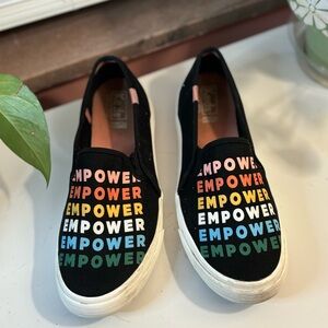 Empower Black Slip-On Sneakers